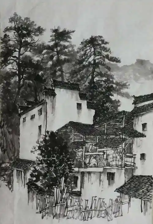 江西婺源写生作品篇