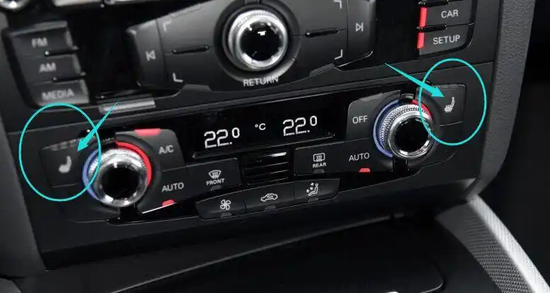 如果不是进取型,是更高配的车型,那真皮座椅加热按钮是装配在这里的