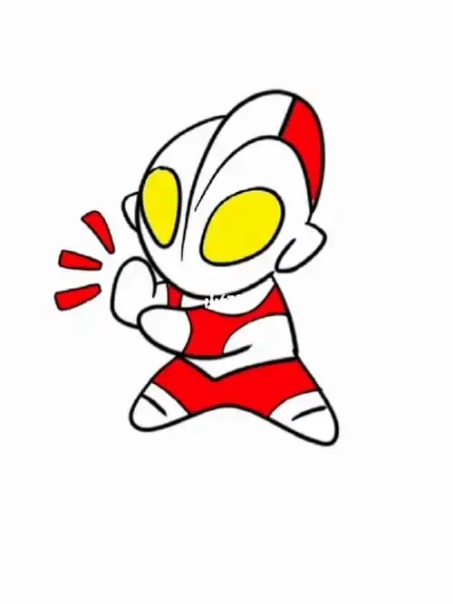 儿童绘画亲子简笔教程如何画卡通奥特曼