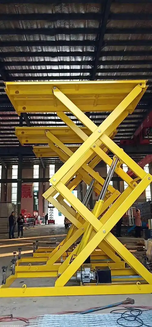 怀化电动液压升降平台 固定剪叉升降梯 液压举升机厂家图片_高清图-济