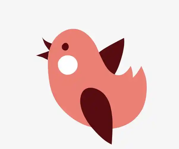 矢量彩色卡通飞行的小鸟可爱