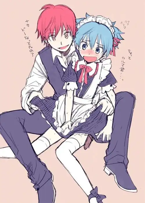 暗杀教室 赤羽业 潮田渚 女仆装