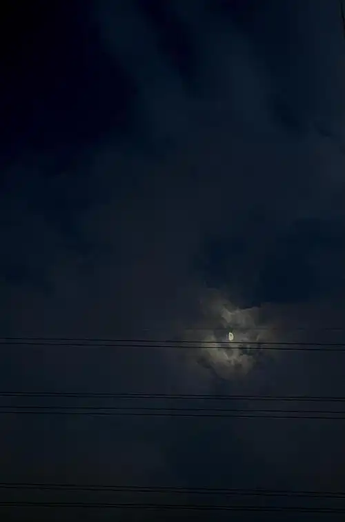 此刻的月亮,是黑夜曲谱的一个孤单音符.