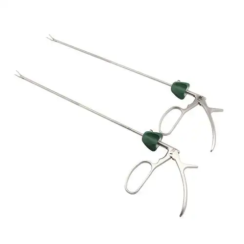 胸腔镜外科手术器械双关节血管闭合夹施夹钳头部45度弯