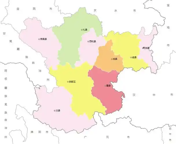 甘肃省陇南市行政区划 陇南市区划代码和面积-叶子西西排行榜