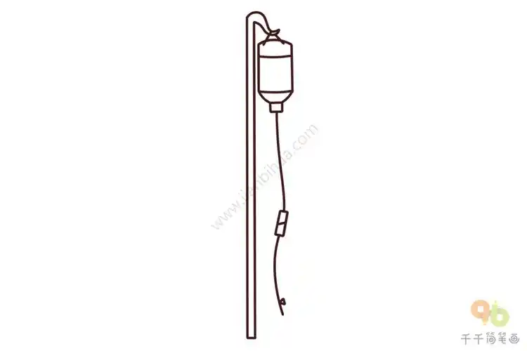 幼儿轻松学英语输液的英文单词简笔画