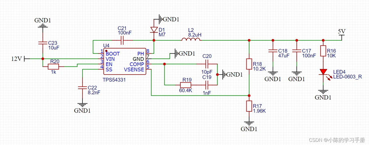 12v转5v2a电源模块的电路集合