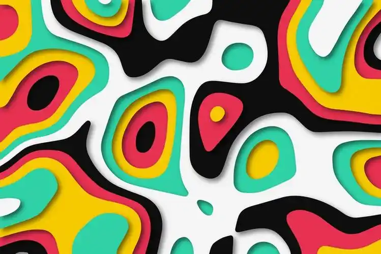 矢量彩色图案背景设计