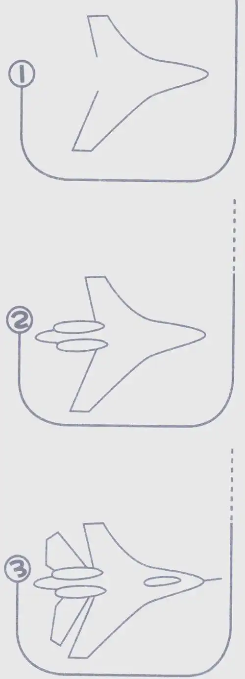 幼儿园小朋友的战斗机简笔画详解