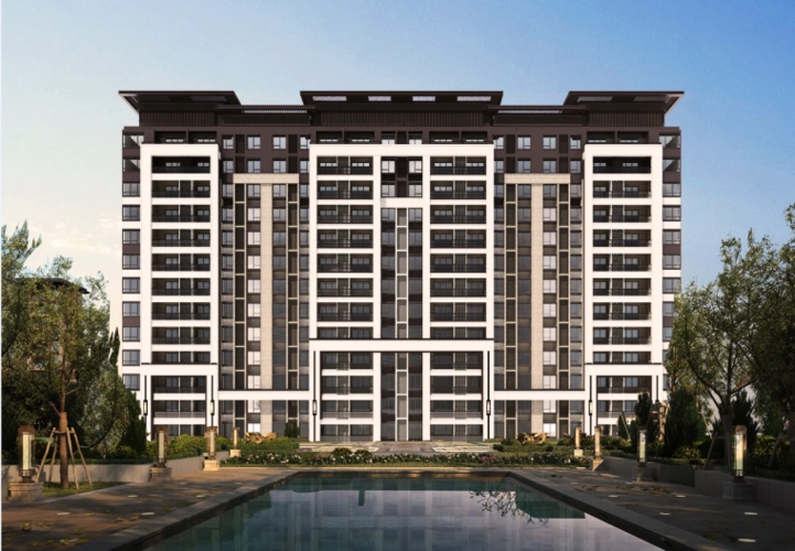 现代中式风格住宅-叠加,洋房,小高建筑su