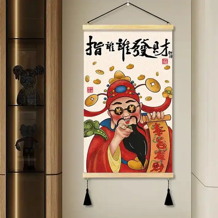 这款中式电表箱挂画是你家 - 抖音