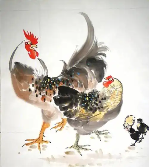 国画鸡寓意