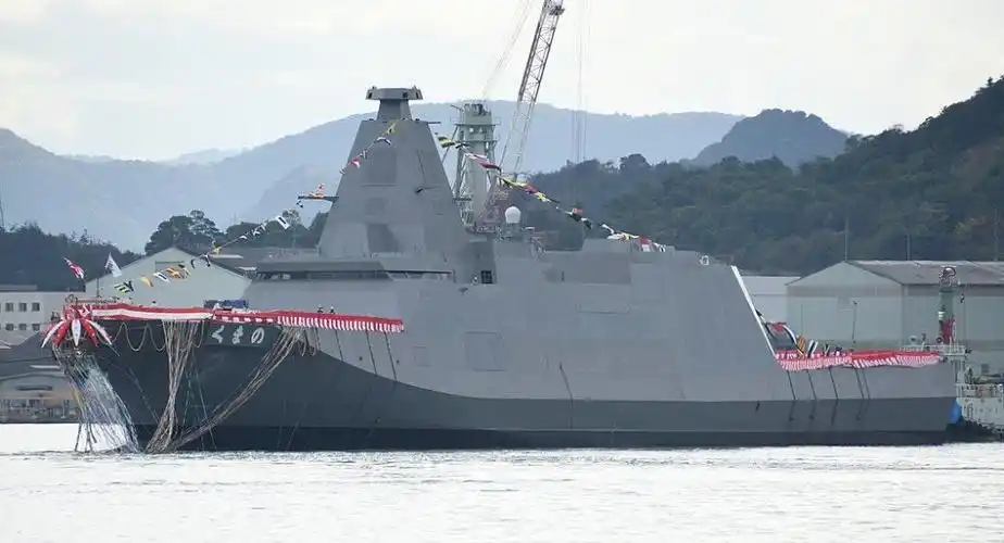 日本海上自卫队新型护卫舰"能代"号下水