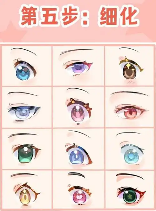 一看就会二次元漫画眼睛画法!