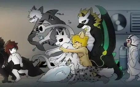 {新宇阁下}兽化实验室之剪辑 ep5 在通风管道内被强行接吻,还被毒气