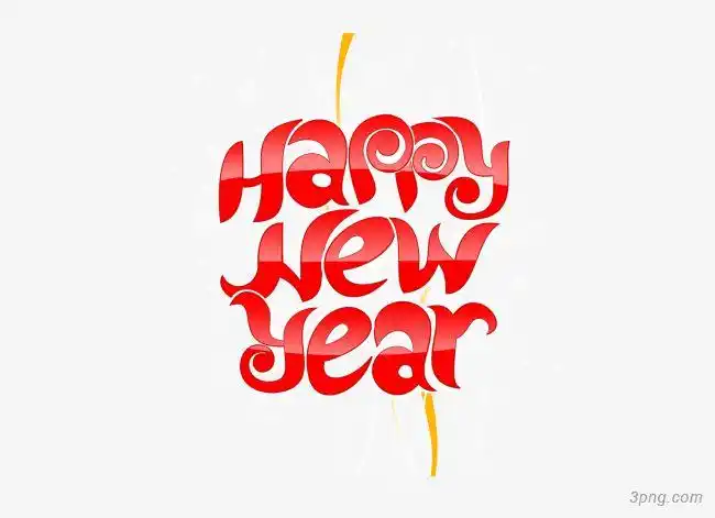 标签:happyhappynewyear矢量节日字体新年快乐矢量图艺术字雪花背景