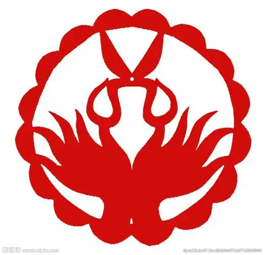 剪纸标志设计图__psd分层素材_psd分层素材_设计图库_昵图网nipic.com