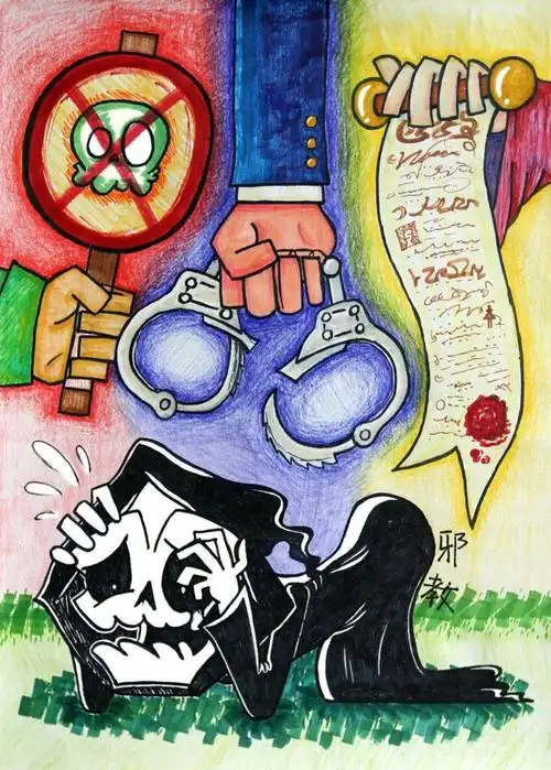 看过来丨金山师生踊跃创作反邪教文艺作品