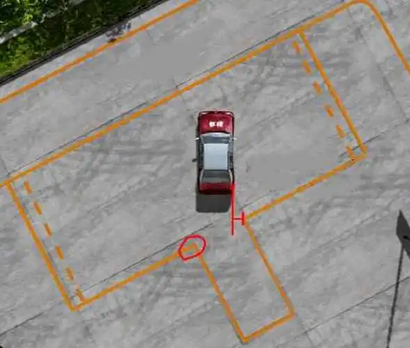 倒车入库边线距离多少倒车入库开始时车身距边线距离怎么确定