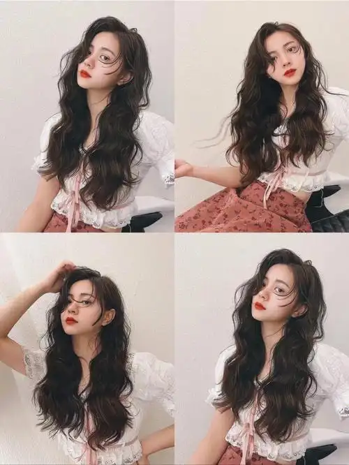 中长发法式卷蛋卷头