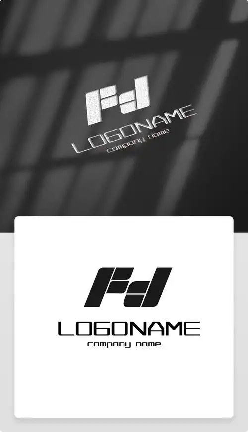 建筑类字母fdlogo设计