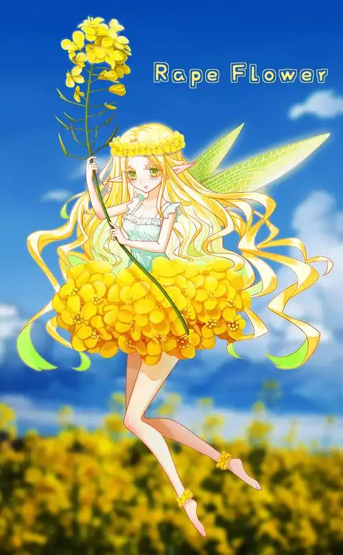 油菜花精灵|插画|艺术插画|有点奇怪的cc_原创作品-站酷zcool