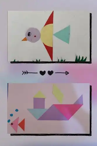 "小图形,大世界"实验小学一年级数学 ——平面图形创意秀