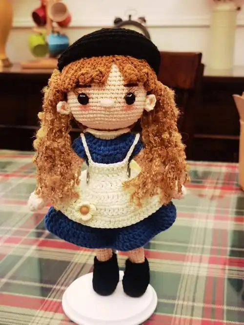 其他都是照着来的,so就成了这个样子.#钩针玩偶