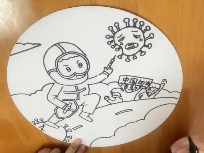 抗疫简笔画致敬美丽的逆行者