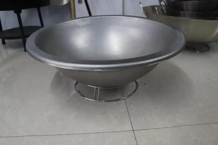 批发大铁锅加厚商用电磁炉双耳不锈钢大炒锅广东大白炒锅