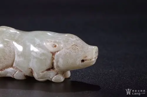 旧藏 高 古玉猪