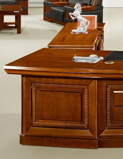 6米 油漆木皮班台 主管桌 经理桌 老板桌 传统风格班台 sj-b02