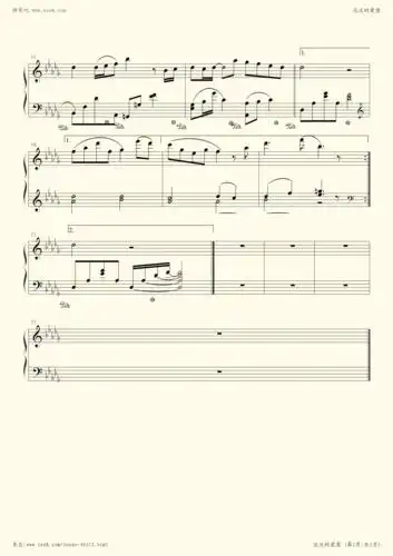 求大佬把这个简谱变清晰一点,或者把这个钢琴谱翻译一下变成吉他谱.