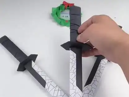 折纸#折纸教程 #亲子手工 #手工diy 超酷炫的魔刀千刃教程来啦,你