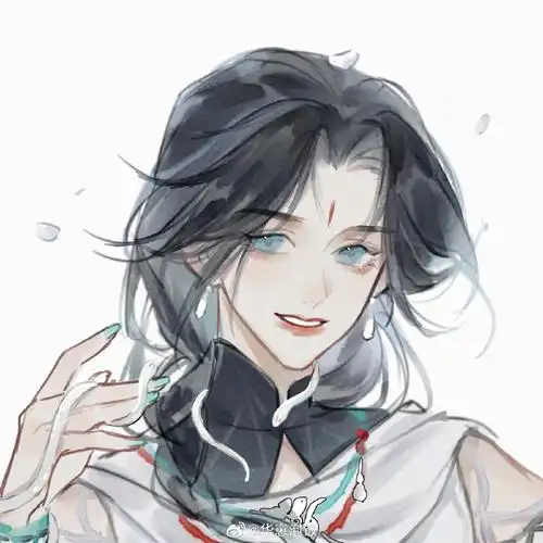 梦江湖#  铛铛铛银铃作响,大巫登场~  这次画了男女全套校服头像且互