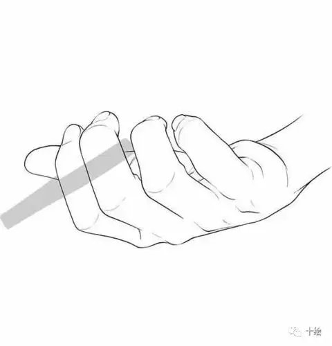 分享一组线稿手拿剪刀的姿势