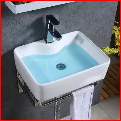 厕所小型洗脸盆陶瓷小号迷你洗手盆家用个性卫生间台上盆 圆方形