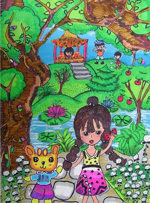 《七彩童年》 王宇昕 11岁(指导教师:王小燕)