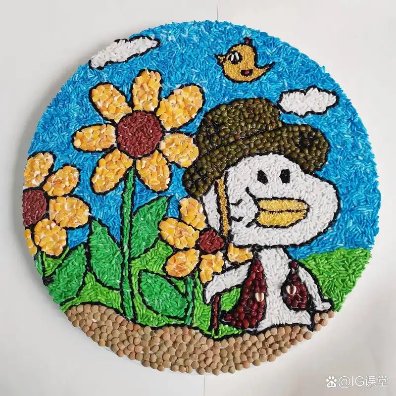 幼儿园手工之"种子画"