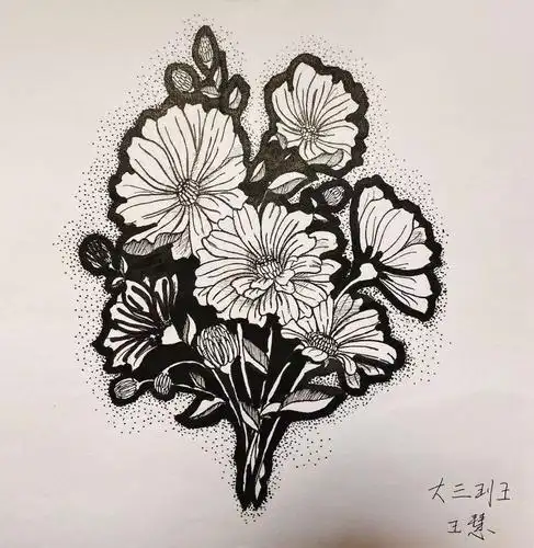 铭记春天——乐幼第八期空中教研之线描画篇 大班老师作品