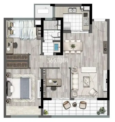 小高层89平户型图