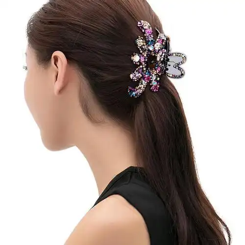 抓夹大号发夹后脑勺盘发头饰,韩国优雅女士头发夹子ls220