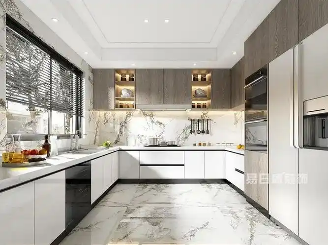 270㎡现代轻奢厨房别墅设计