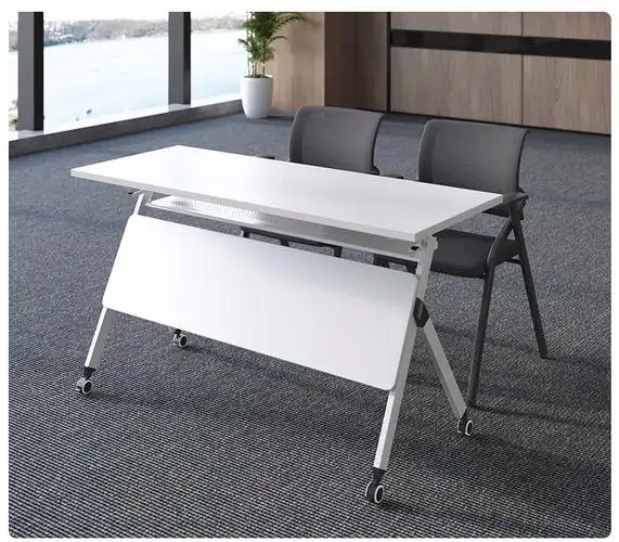 砚玺折叠培训桌椅组合移动员工会议桌双人培训桌教育机构拼接组合课桌