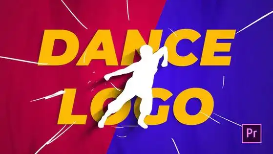ae模板logo舞蹈标志介绍dance logo intro-pr模板ae模板图文展示食物