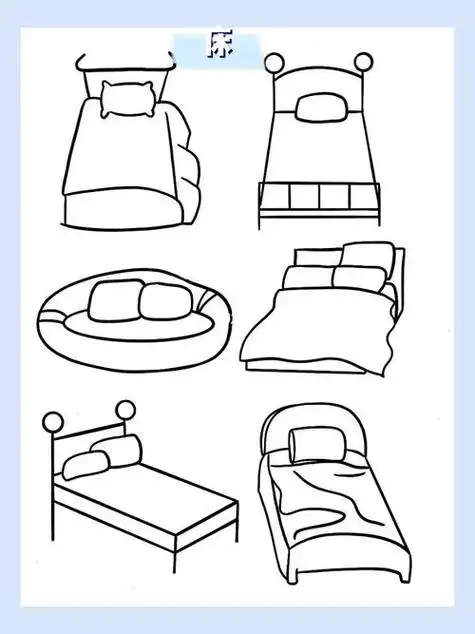 儿童简笔画教宝宝画小床简笔画涂鸦床简笔画床简笔画简单床简笔画怎么