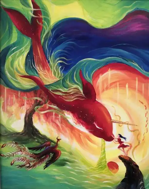 免费课如何用丙烯颜料画大鱼海棠海报12月20日