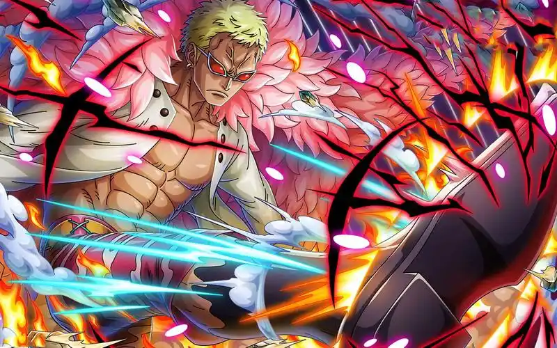 海贼王:六个挑战过多弗朗明哥的人,战力天花板,超然对决!