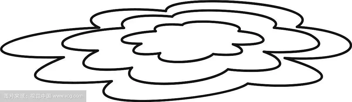 水坑图标轮廓风格