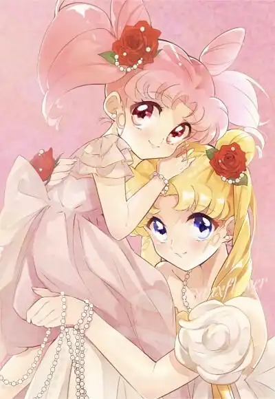 美少女战士月野兔小小兔母女壁纸